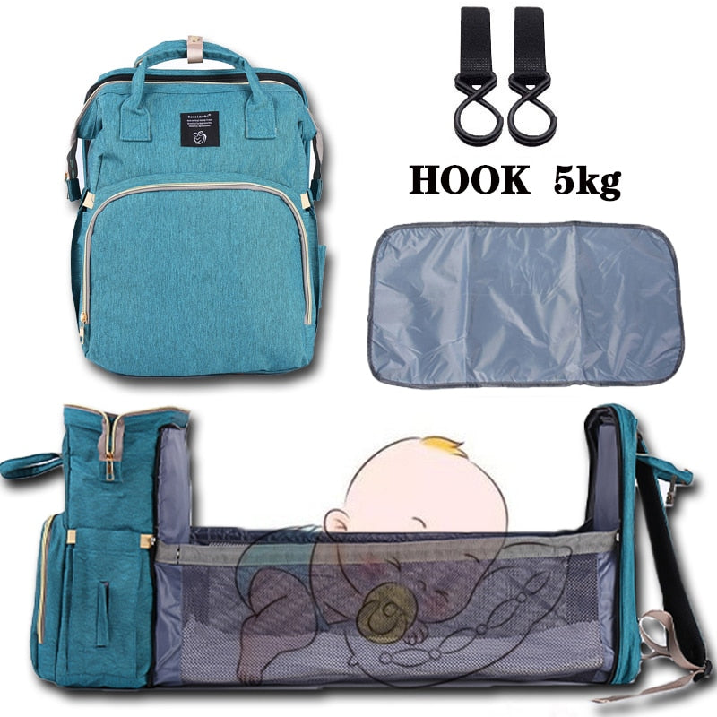 Mochila Maternidade Multifuncional com Trocador Extensível