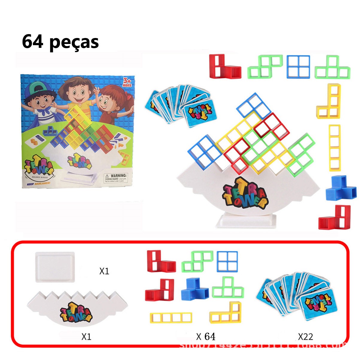 Tetra Tower – Jogo de Equilíbrio Interativo | Família & Crianças – Toca Kids