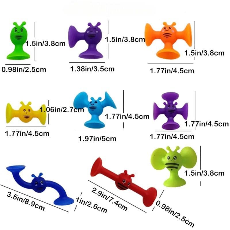 Brinquedo de Construção com Ventosa Educativo 48pcs | Toca Kids