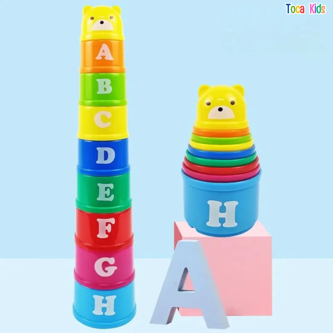 Kit Educativo de Empilhar – Brinquedo de Coordenação Motora | Toca Kids