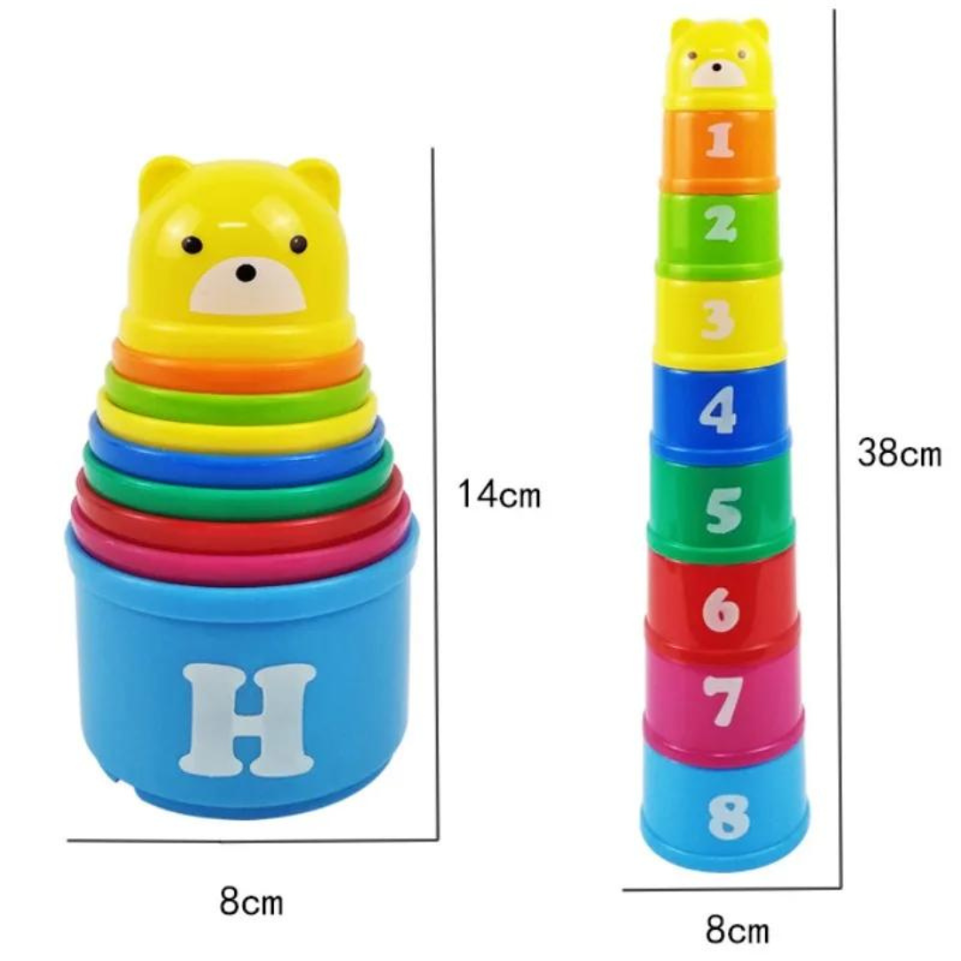 Kit Educativo de Empilhar – Brinquedo de Coordenação Motora | Toca Kids